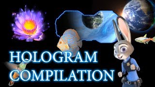 Best quality 3D hologram compilation for hologram projector [upl. by Madelle121]