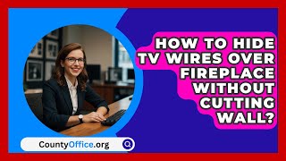 How To Hide TV Wires Over Fireplace Without Cutting Wall  CountyOfficeorg [upl. by Udele893]