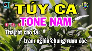 Karaoke Túy Ca Tone Nam  Em  Nhạc Sống Beat Hay  Karaoke Bách Hóa [upl. by Yrtnahc]