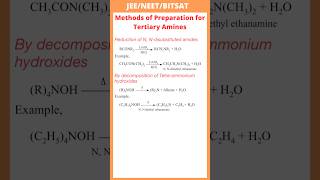 By decomposition of Tetraammonium hydroxides Reduction of N Ndisubstituted amidesTertiary Amines [upl. by Eilime]