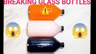 Breaking Glass Bottles Sound Effect ⚠️ Bottles Breaking Sound Effect satisfying viralvideo asmr [upl. by Airamahs356]