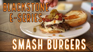 Blackstone E Series Electric Griddle SMASH BURGERS [upl. by Onailil]