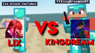 lix vs KingDream YTKingDream  Bloxdio PvP Tier Test [upl. by Quiteri]