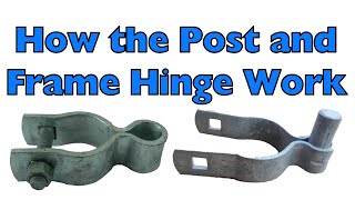 How the Post and Frame Hinge Work [upl. by Dlareme]