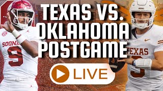 Postgame Live Texas Longhorns Destroy Oklahoma Sooners 343 in Red River Shootout Instant React [upl. by Ahar258]