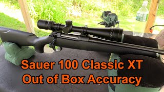 Sauer 100 Classic XT  Out of the Box Accuracy Test [upl. by Nenerb]