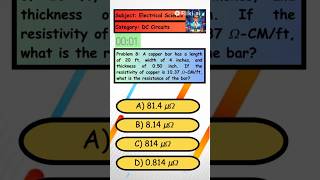 Problem 8 What is the resistance of the bar described [upl. by Eenoj392]