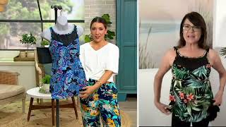 DreamShaper by Miracle Suit Daisy Mesh High Neck Tankini on QVC [upl. by Ecille]