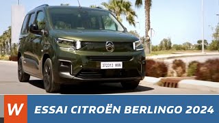 Essai CITROËN Berlingo 2024 Maroc  تجربة قيادة المغرب [upl. by Yelrebma]