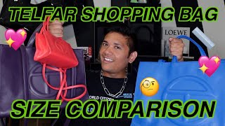 Telfar Shopping Bag Size Comparison  Differences What Fits  Which Size Should You Get [upl. by Dev]