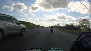 KTM 990 Supermoto R Top Speed  240 kmh  Rod Bandeirantes  PROTUNE  RaceRender  GPS [upl. by Emmalee991]