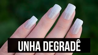 NOVA TÉCNICA DE UNHAS DEGRADÊ  Ideia Rosa [upl. by Einnel]