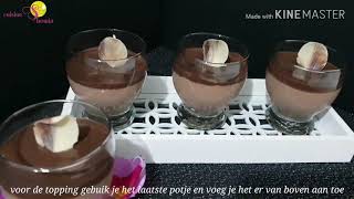 Chocolade dessert zonder ei en zonder gelatine [upl. by Ainniz237]