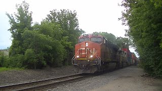 CN 2317 CN 2774 Northbound Internodal Fond Du Lac Wisconsin With railfancn 07042024 [upl. by Dettmer]