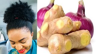 How I use Ginger and Onion For Unstopable Hair Growth [upl. by Wylma]