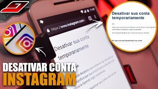 Como DESATIVAR o INSTAGRAM Temporariamente ATUALIZADO [upl. by Christopher649]