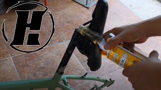 Como quitar tubo de asiento de bicicleta con vinagre de manzana bike seat freeze [upl. by Sosthenna]