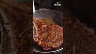 Panfried medium Ribeye steak [upl. by Arjun]