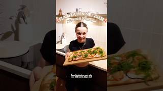 Flamkuchen met zalm🍣 recept recepten flammkuchen afvallen afvallenzonderdieet [upl. by Eednarb945]