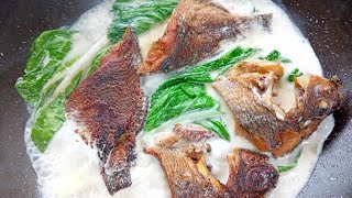 Fish with coconut milk cooking asmr [upl. by Whitelaw]