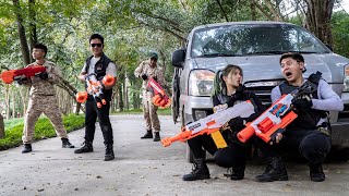 LTT Game Nerf War  SEAL X Warriors Nerf Guns Fight Mr Zero Crazy Gang Rescue Swat Girl In Park [upl. by Durante685]