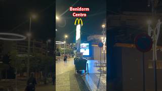 Benidorm centro live travel benidormbeach spain automobile citycentre benidormtoday [upl. by Aivital]