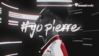 PierreEmerick Aubameyang signs for Arsenal [upl. by Akinas]