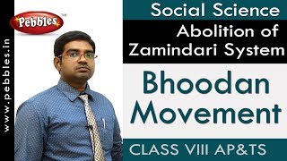 Bhoodan Movement  Abolition of Zamindari System  Social  Class 8  APampTS Syllabus [upl. by Nbi383]