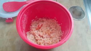 Sistema rice steamer white rice and tomato attempt [upl. by Alimac]