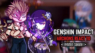 💜✨ Genshin Impact Archons React to Ryomen Sukuna  Gacha club  Jujutsu Kaisen [upl. by Haukom]