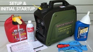 First start of the Sportsman 1000  800 watt Inverter Generator  GEN1000i [upl. by Smitty]