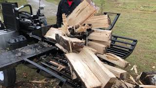 All Wood Log Splitters Bloodwood Series  Worlds fastest 42 ton log splitter [upl. by Zippora333]