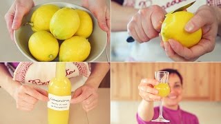 🍋 LIMONCINO  LIMONCELLO 🍋 FATTO IN CASA Ricetta Facile  Homemade Limoncello Liqueur Easy Recipe [upl. by Vierno502]