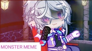 MONSTER MEME  Gacha life 2  ft My OC  Tex [upl. by Ellison]