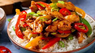 Quick and Easy Chicken Stir Fry Recipe  On the table in 20 minutes [upl. by Keeryt]