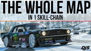 Forza Horizon 4  DRIFTING AROUND THE ENTIRE MAP  1400hp Hoonicorn [upl. by Normandy]