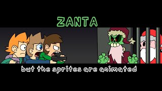 Zanta but the sprites are actually animated  Friday Night Funkin Mods [upl. by Neirb]