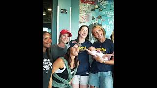 Caitlin Clark golfing against Lexie plus youngest fan to get an autograph [upl. by Fanchette503]