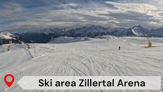 Zillertal Arena ski area  skiing in Austria [upl. by Harvie]