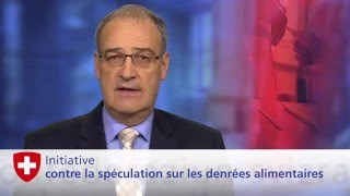 Allocution du Conseiller fédéral G Parmelin  Pas de spéculation sur les denrées alimentaires [upl. by Annahsal639]