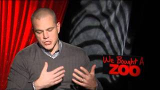 Matt Damon and Cameron Crowe Interview for WE BOUGHT A ZOO [upl. by Ydor]