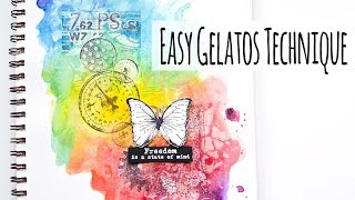 Easy Gelatos Technique For Adding Color And Texture [upl. by Annuahs]