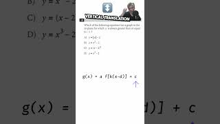 Function Transformation on SAT maths mathematics satmath [upl. by Cornwall]