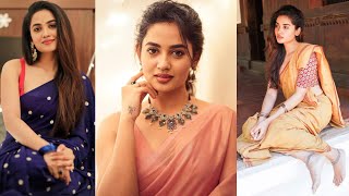 Teju Ashwinis Stunning Saree Photoshoot Video  Actress Teju Ashwini Latest Saree Fashion Lookbook [upl. by Ravahs]