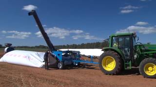 Grain Storage Systems Australia Emptying Bag [upl. by Eleira]