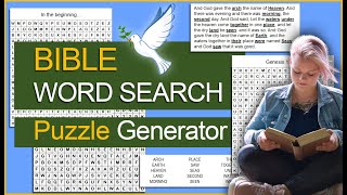 Bible Word Search Generator [upl. by Etnahs]