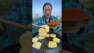 Traditional folk Food Guizhou Dafang Liulong HandShred Dried Tofu asmr mukbang viral [upl. by Celia]