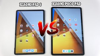 Xiaomi Pad 6 vs Poco Pad  SpeedTest and Camera comparison [upl. by Mavilia]