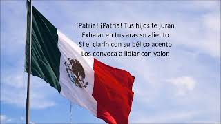 Himno nacional mexicano 2 estrofas con letra [upl. by Norma731]