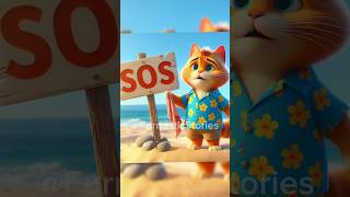 Cat’s Tropical Vacation Gone Wrong Stranded on an Island shorts [upl. by Aisirtap750]